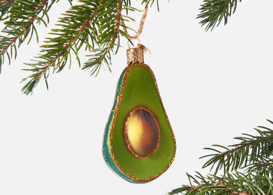 Full View of Avocado Ornament image number 1